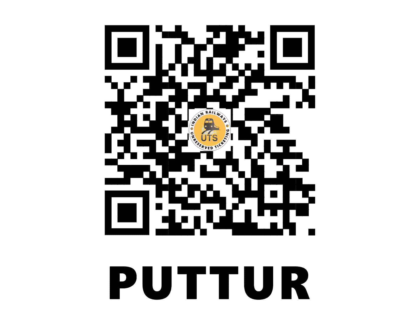 UTS QR Code for Puttur - PUT