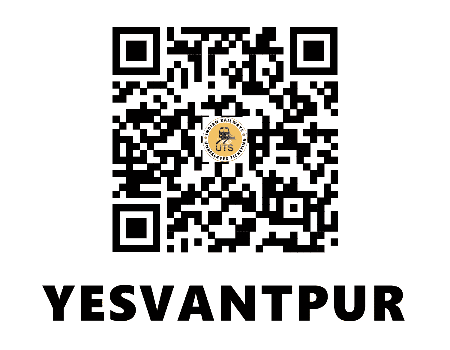 UTS QR Code for Yesvantpur - YPR