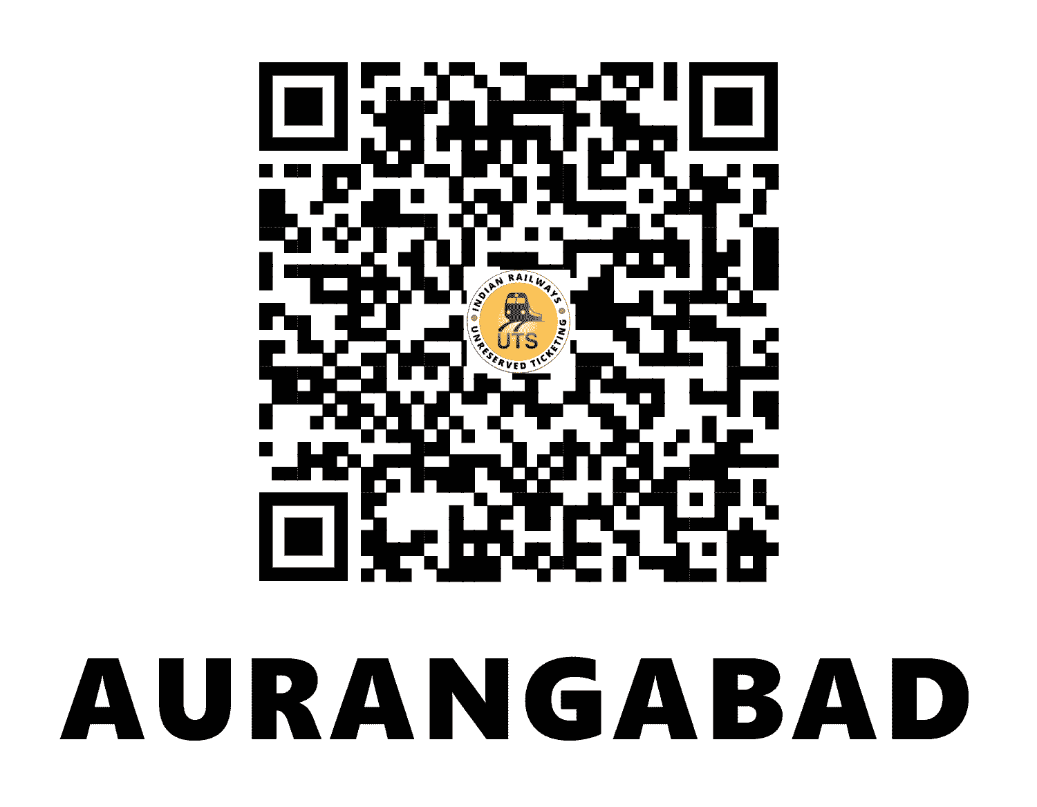 UTS QR Code for Aurangabad - AWB