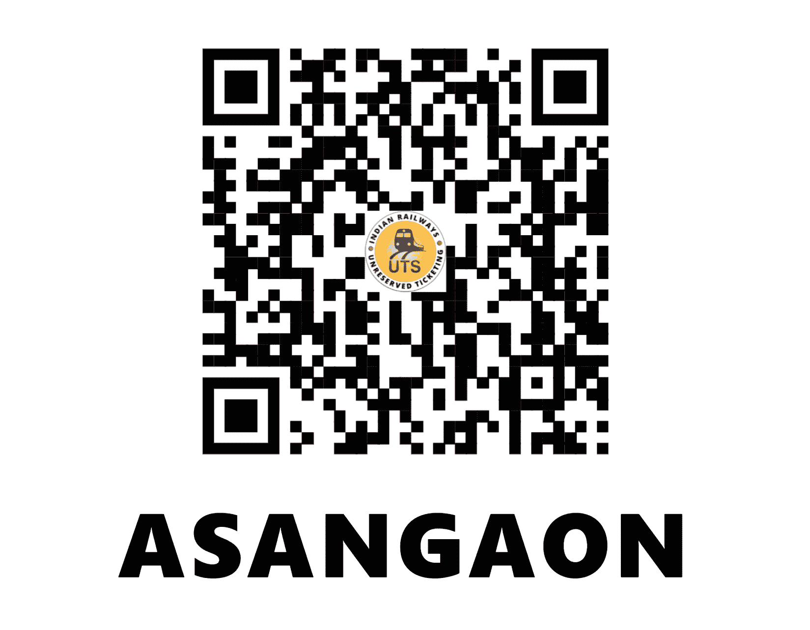UTS QR Code for Asangaon - ASO