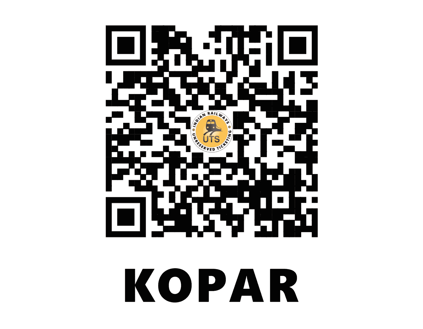 UTS QR Code for Kopar - KOPR