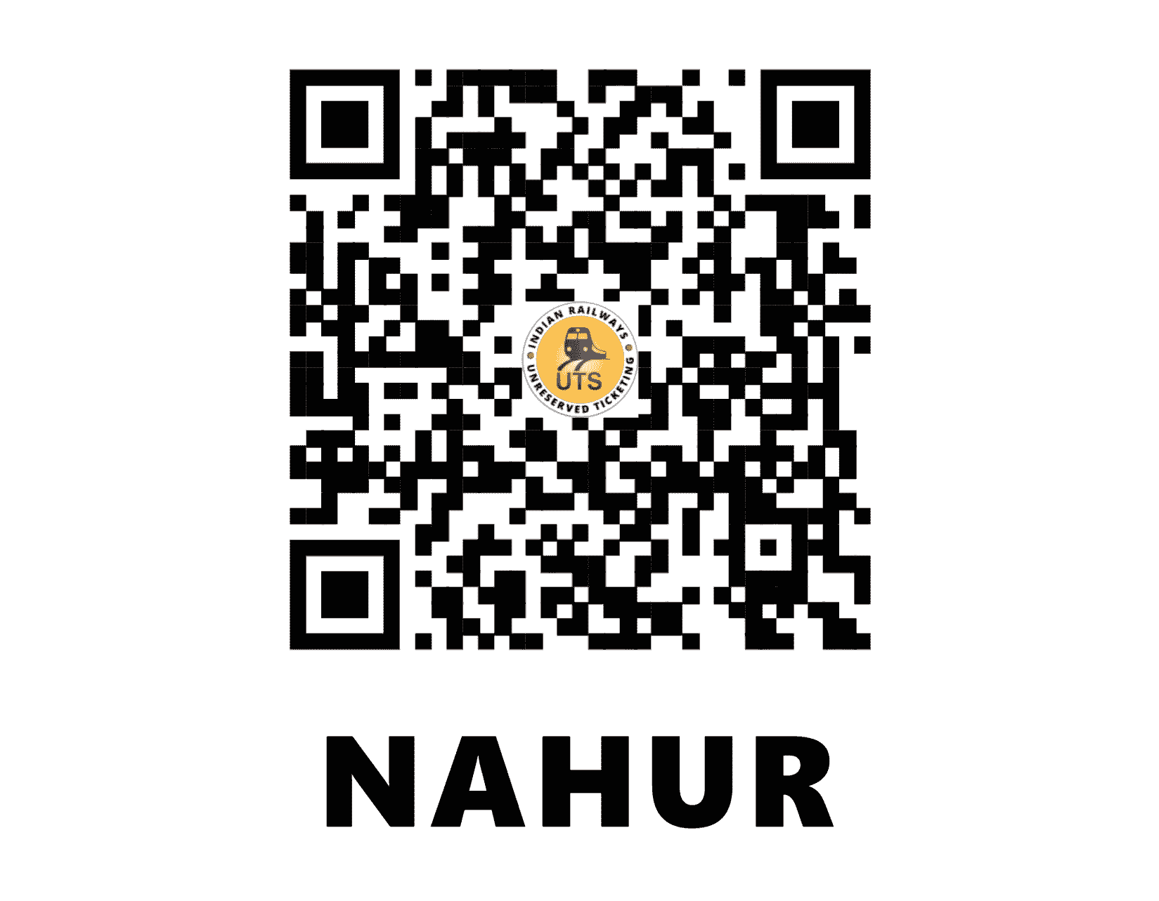UTS QR Code for Nahur - NHU