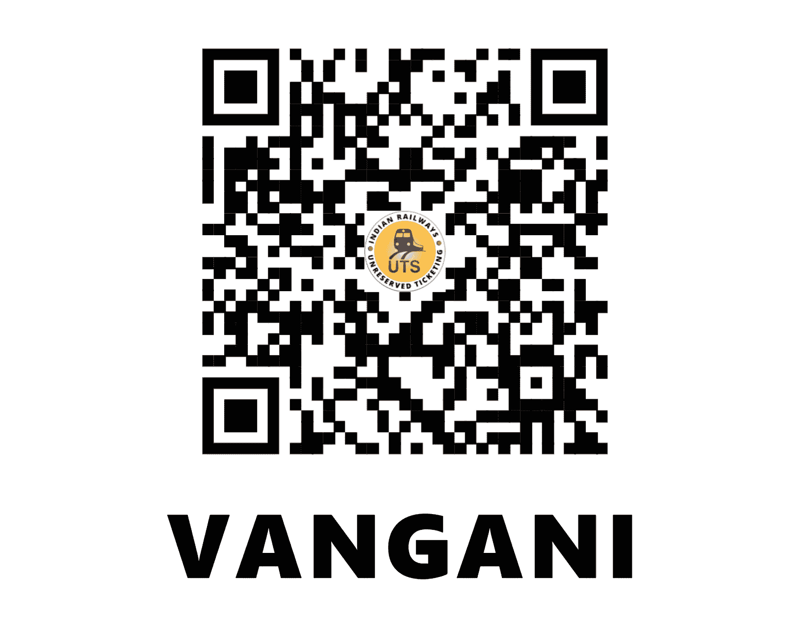 UTS QR Code for Vangani - VGI