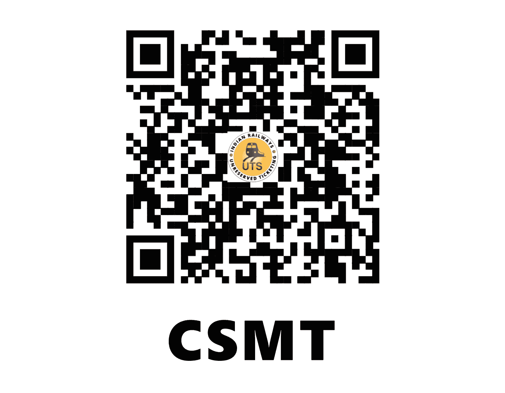 UTS QR Code for CSMT - CSMT