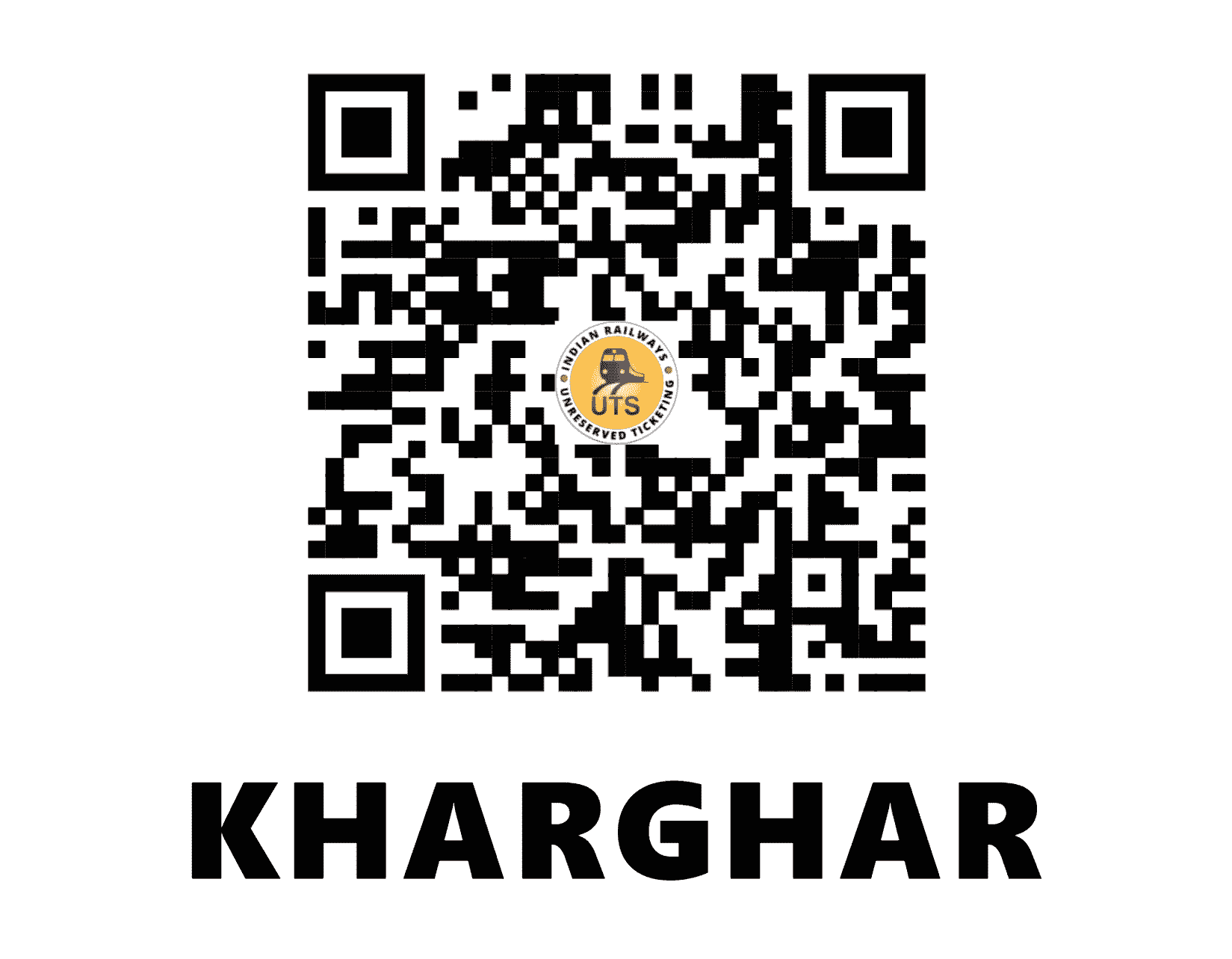 UTS QR Code for Kharghar - KHAG