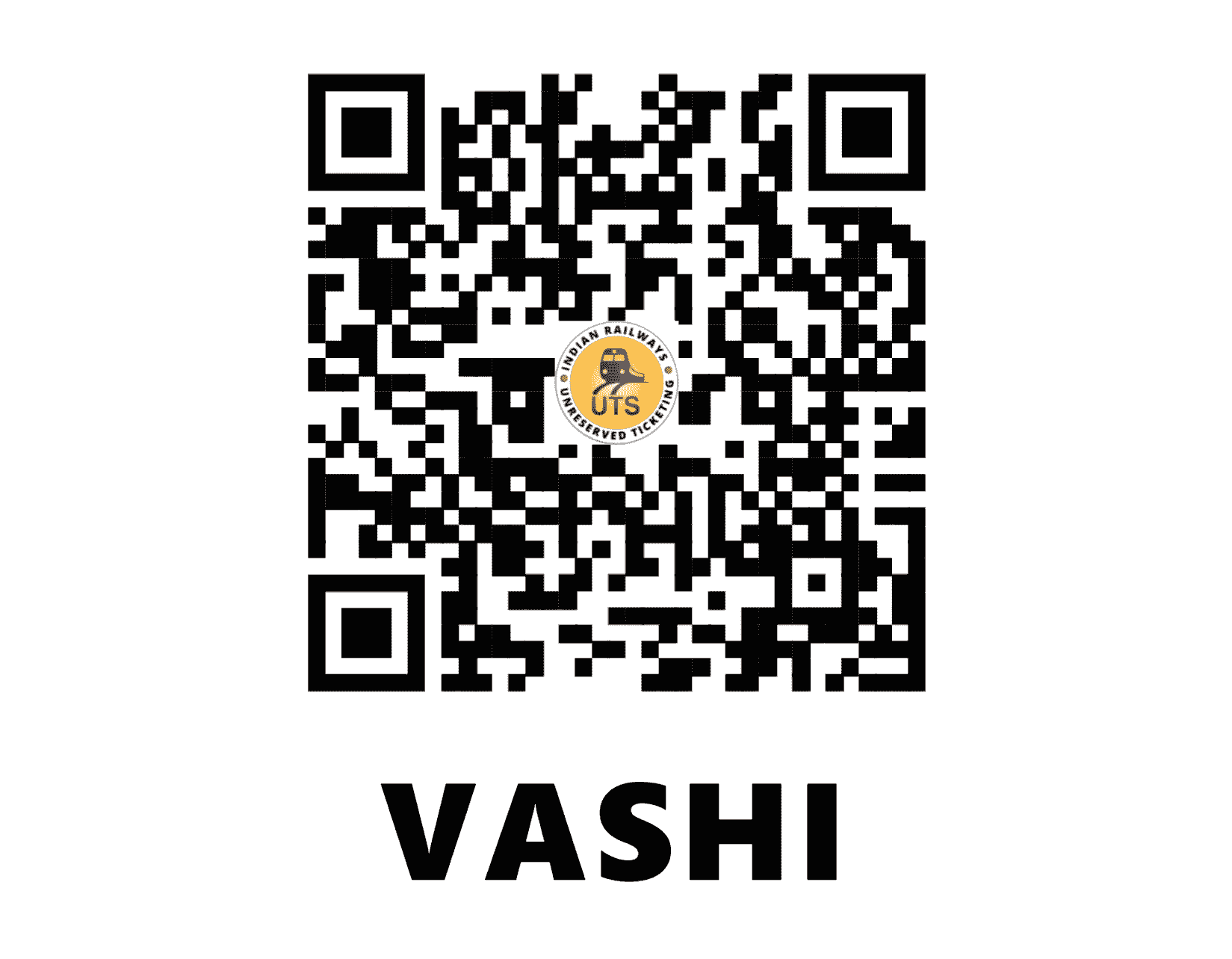 UTS QR Code for Vashi - VSH