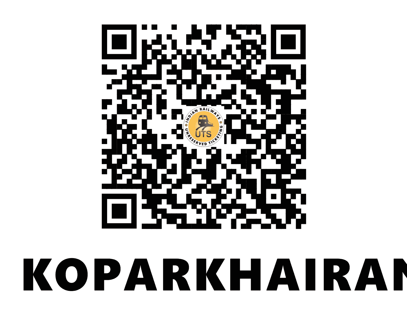 UTS QR Code for Koparkhairane - KPHN