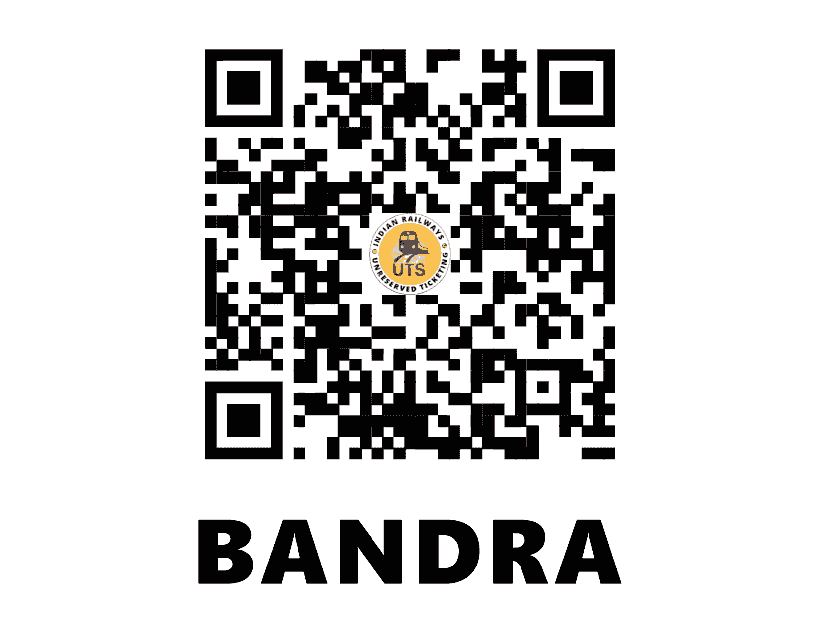 UTS QR Code for Bandra - BA