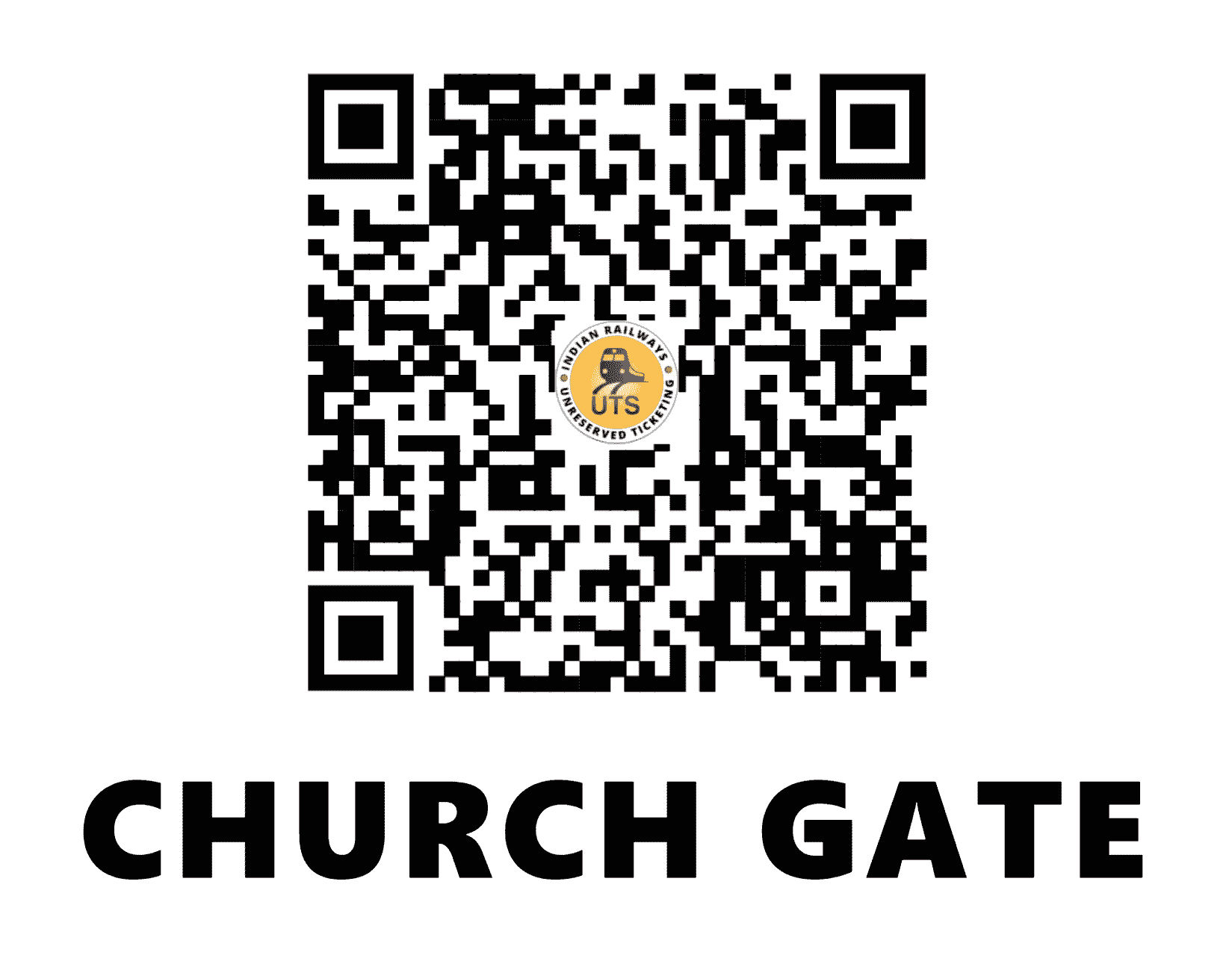 UTS QR Code for Churchgate - CCG