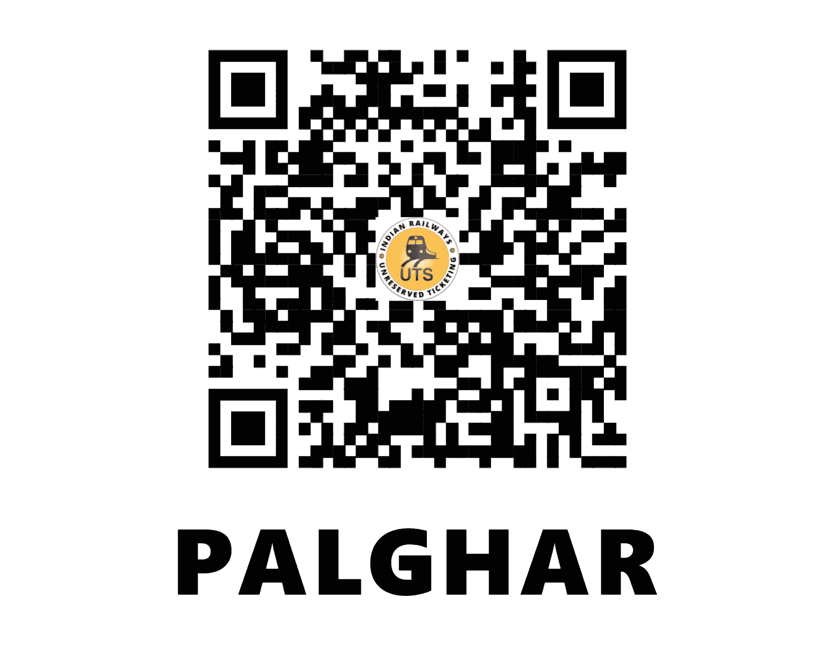 UTS QR Code for Palghar - PLG