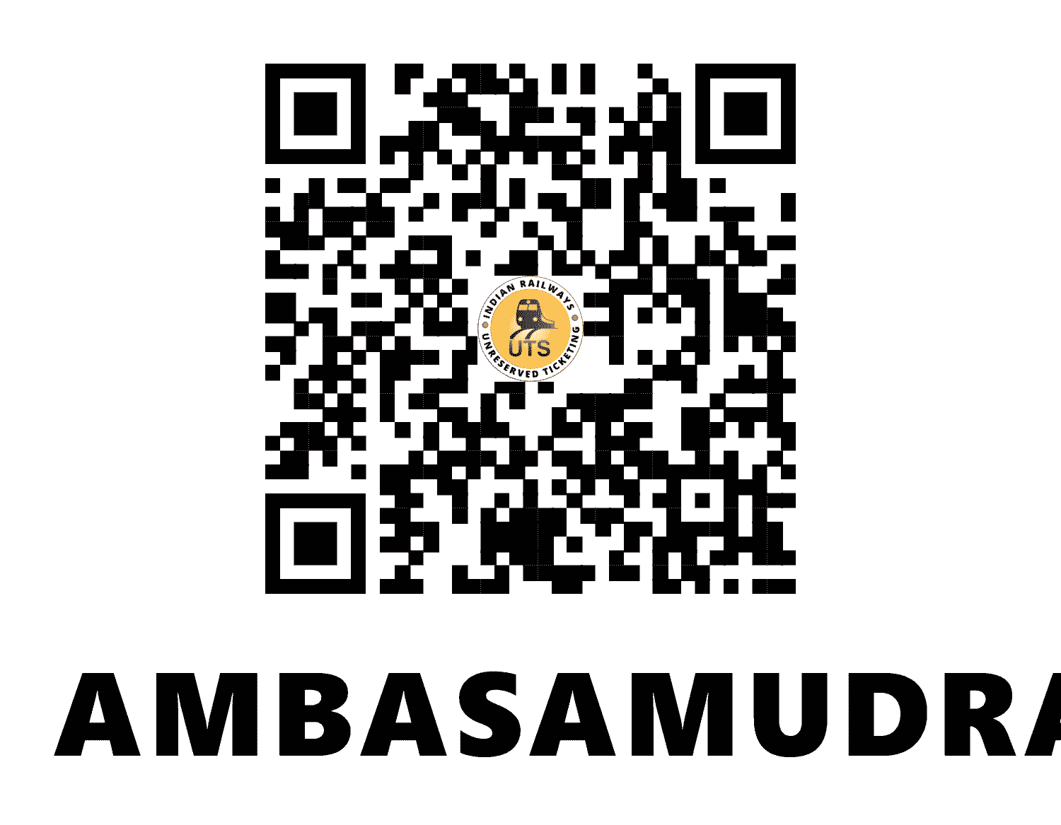 UTS QR Code for Ambasamudram - ASD