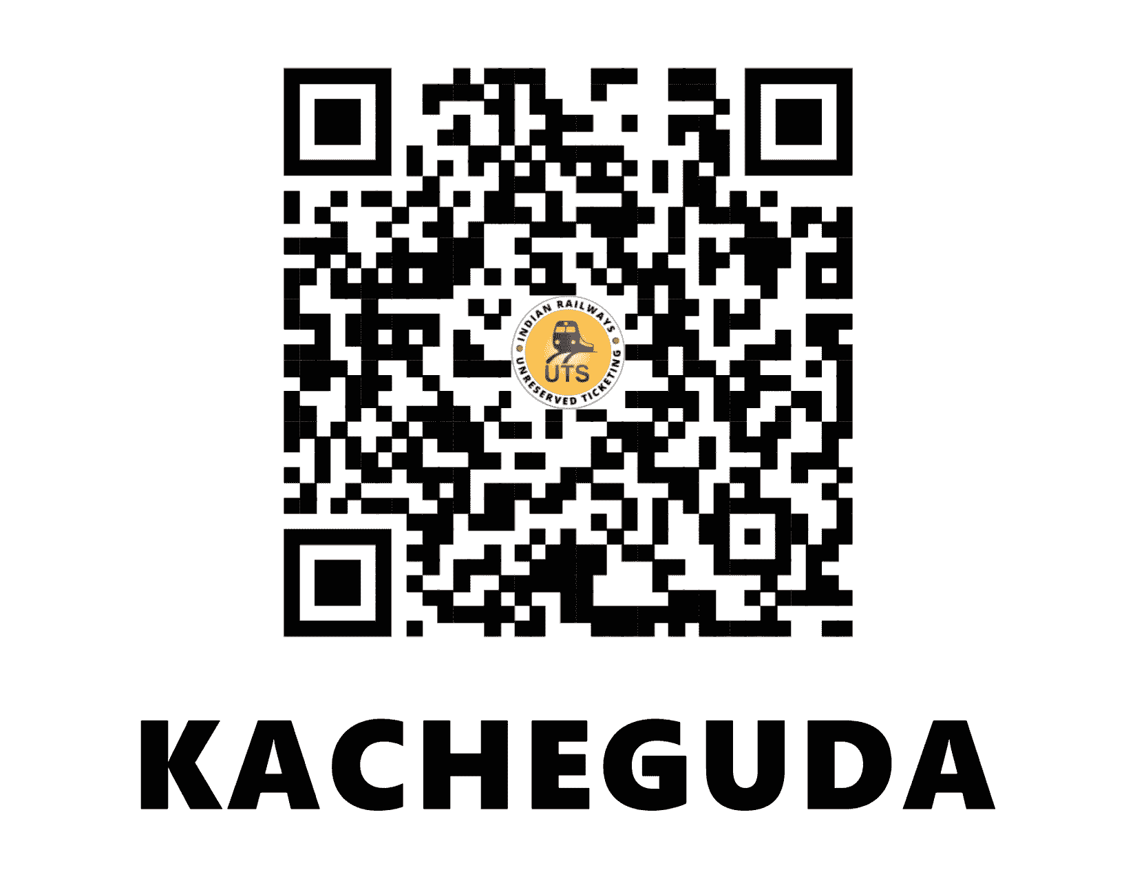 UTS QR Code for Kacheguda - KCG