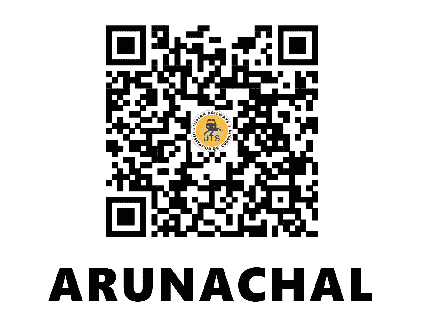 UTS QR Code for ARUNACHAL - ARCL - NF (ASSAM)
