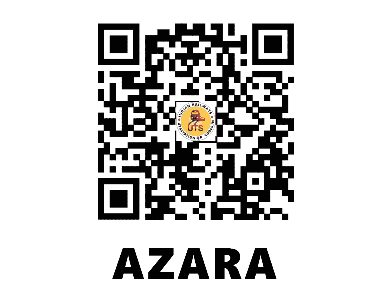 UTS QR Code for AZARA - AZA - NF (ASSAM)