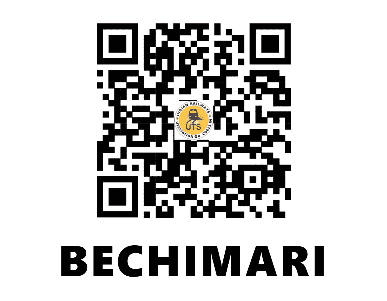 UTS QR Code for BECHIMARI - BCMR - NF (ASSAM)