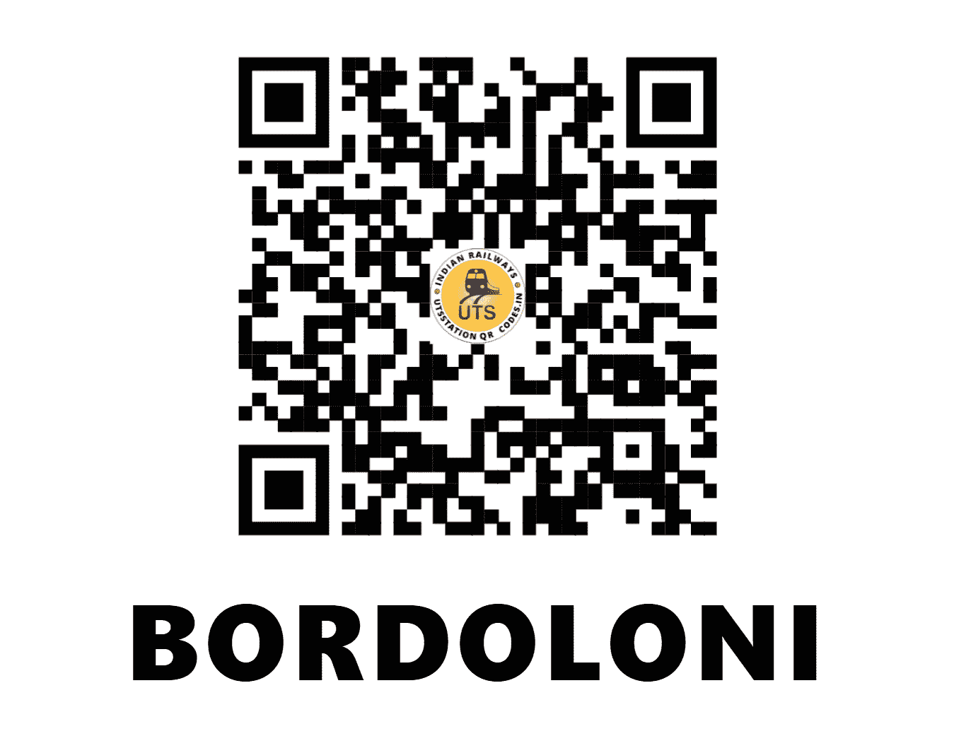 UTS QR Code for BORDOLONI - BDLN - NF (ASSAM)