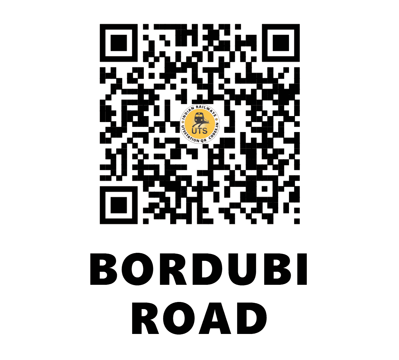 UTS QR Code for BORDUBI ROAD - BDT - NF (ASSAM)