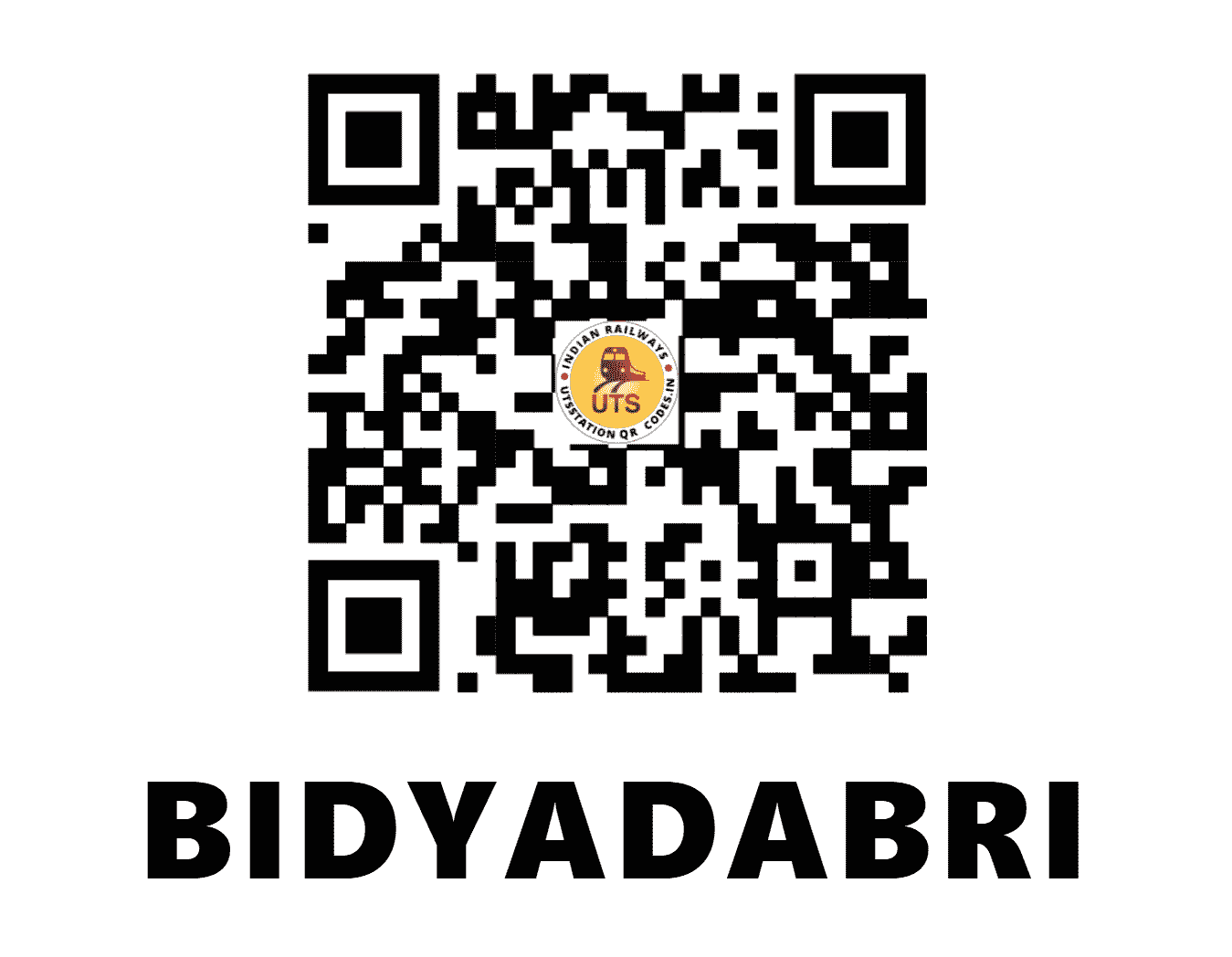 UTS QR Code for BIDYADABRI - BDYR - NF (ASSAM)