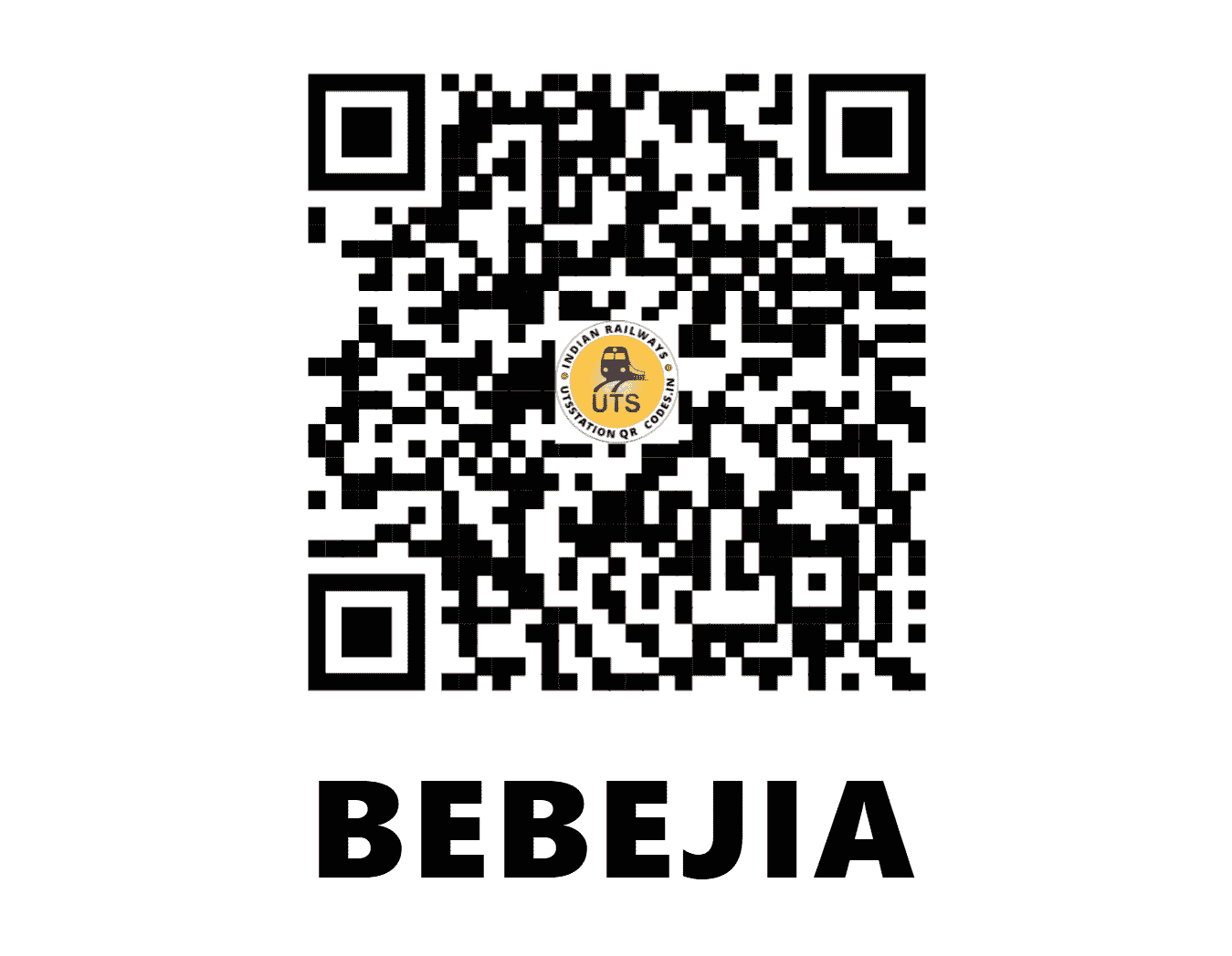 UTS QR Code for BEBEJIA - BEE - NF (ASSAM)