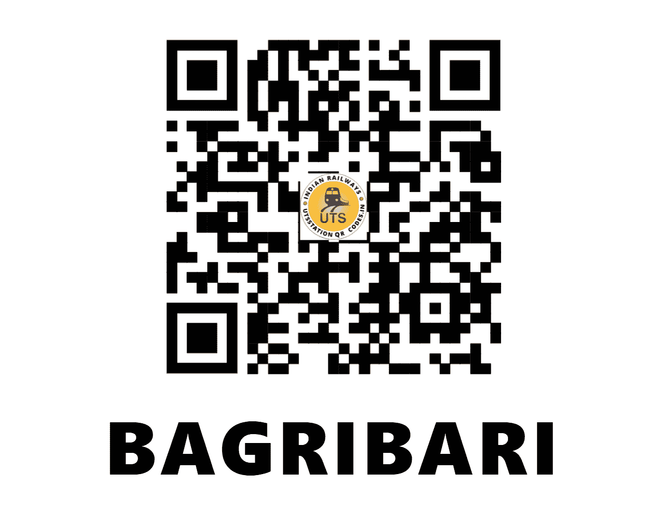 UTS QR Code for BAGRIBARI - BGBI - NF (ASSAM)