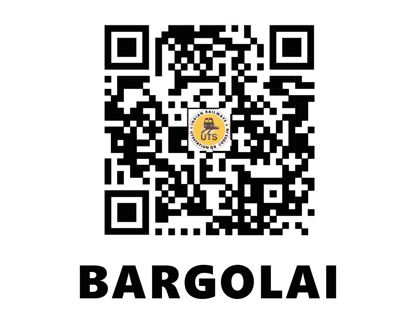 UTS QR Code for BARGOLAI - BGLI - NF (ASSAM)