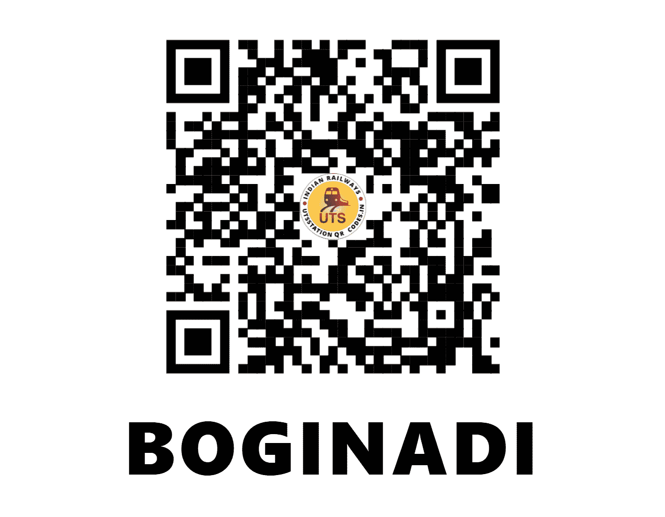 UTS QR Code for BOGINADI - BGND - NF (ASSAM)