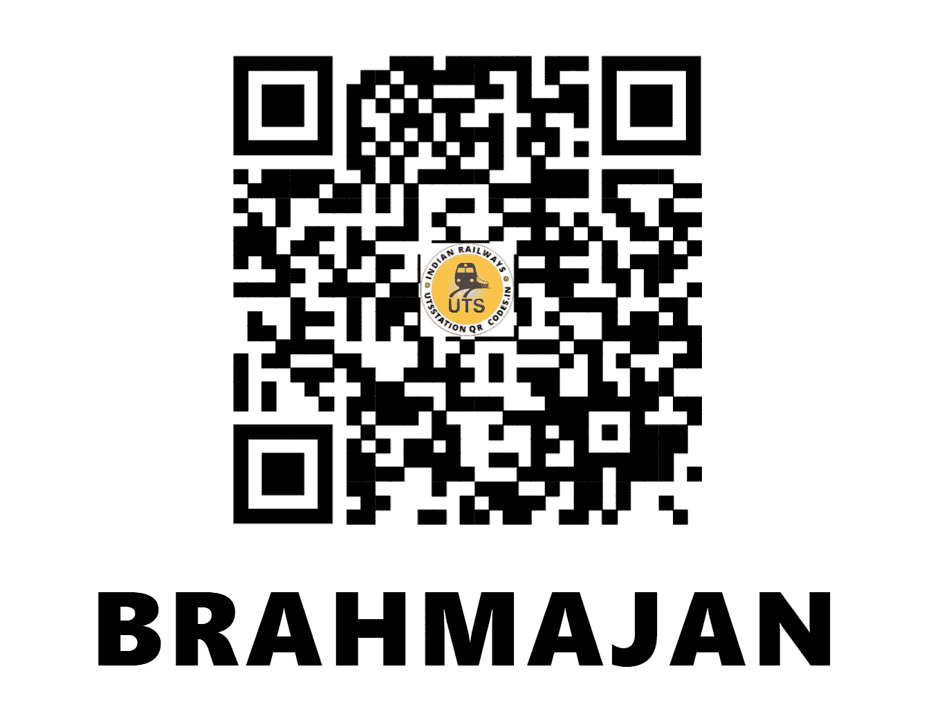 UTS QR Code for BRAHMAJAN - BJL - NF (ASSAM)