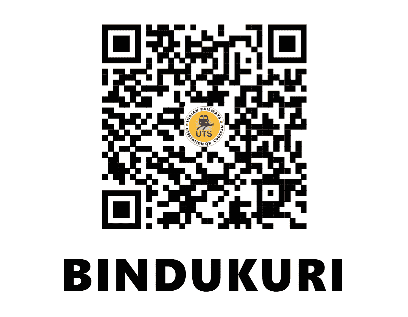 UTS QR Code for BINDUKURI - BKTB - NF (ASSAM)