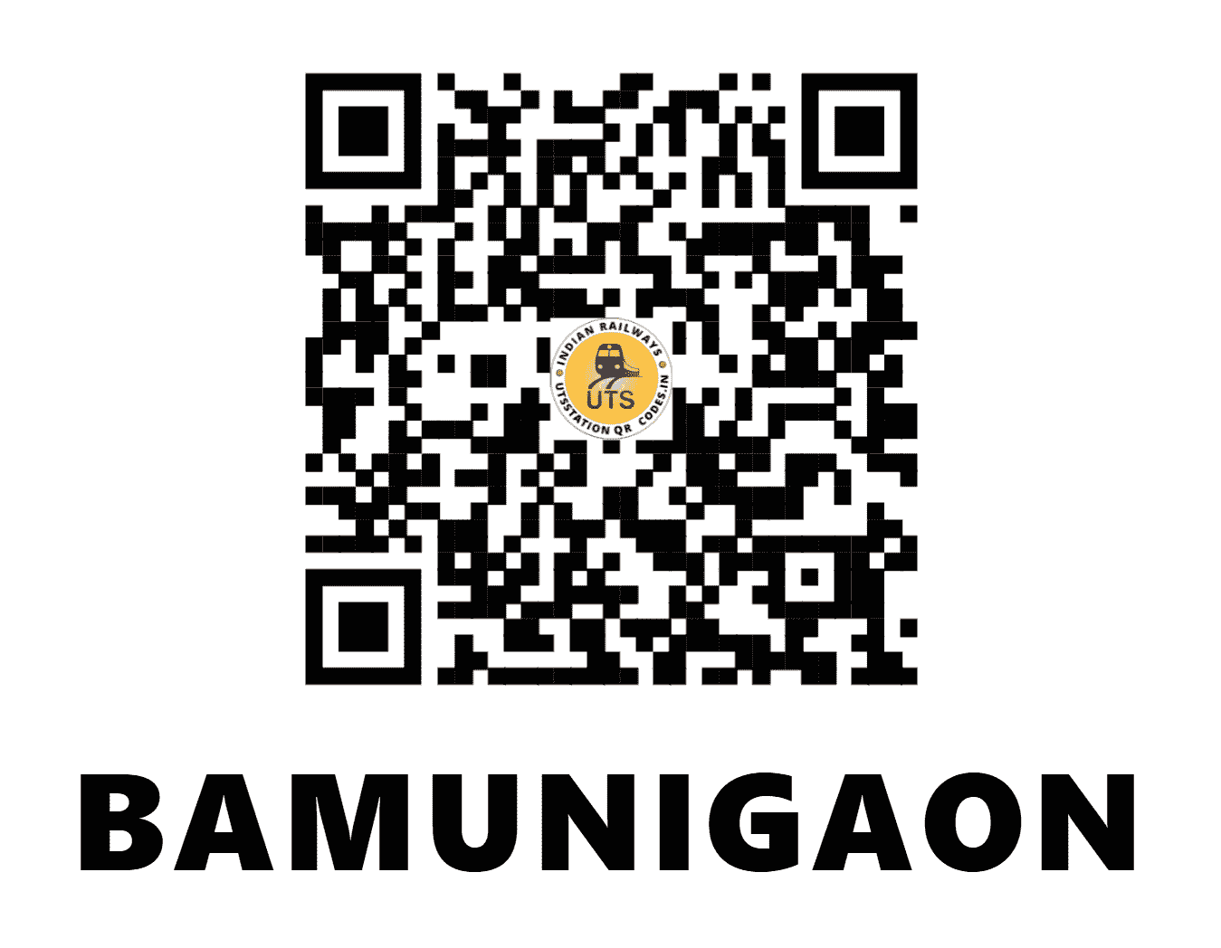 UTS QR Code for BAMUNIGAON - BMGN - NF (ASSAM)