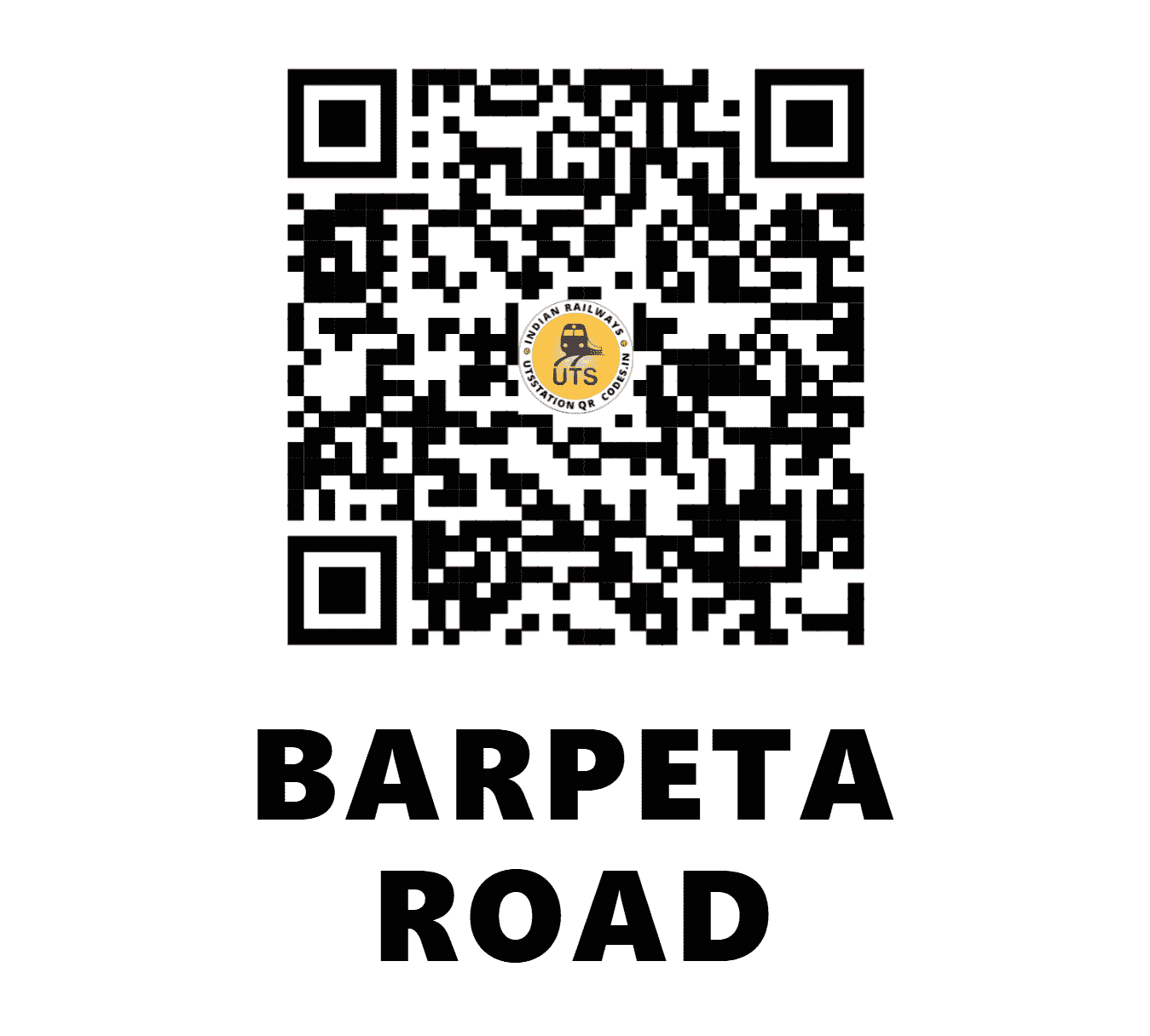UTS QR Code for BARPETA ROAD - BPRD - NF (ASSAM)