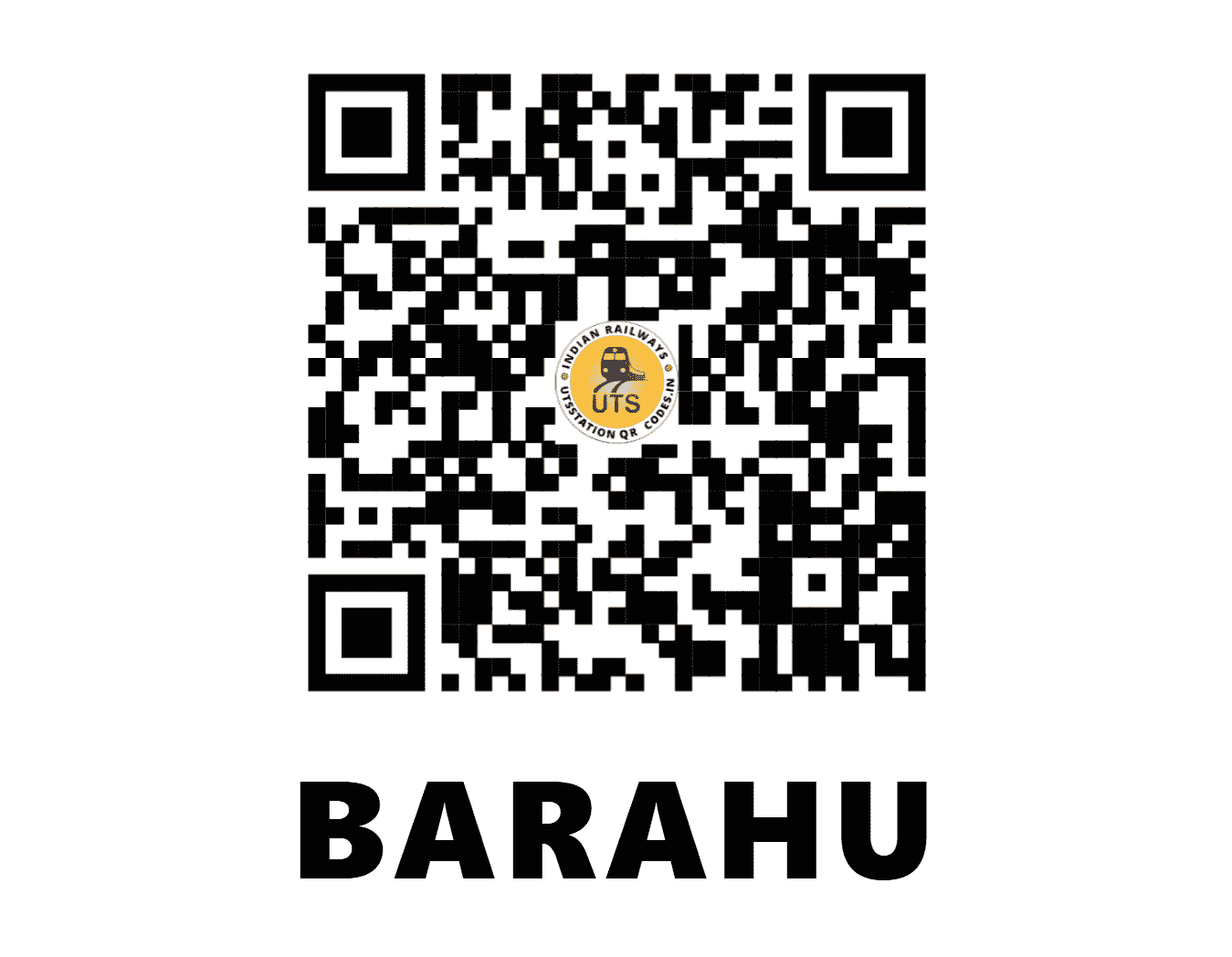 UTS QR Code for BARAHU - BRHU - NF (ASSAM)