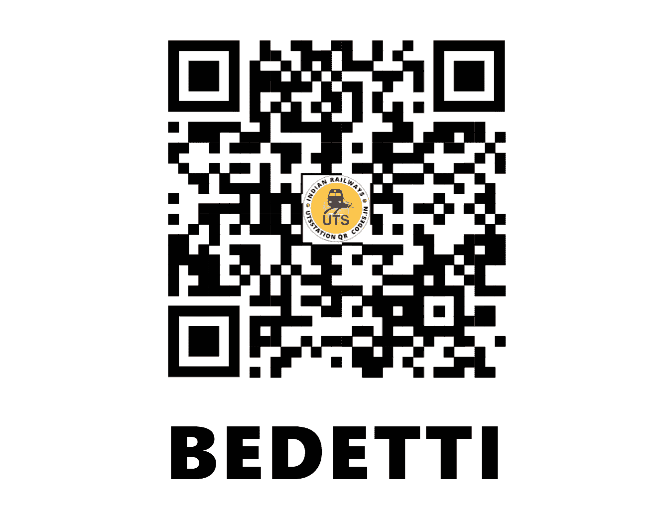 UTS QR Code for BEDETTI - BVV - NF (ASSAM)