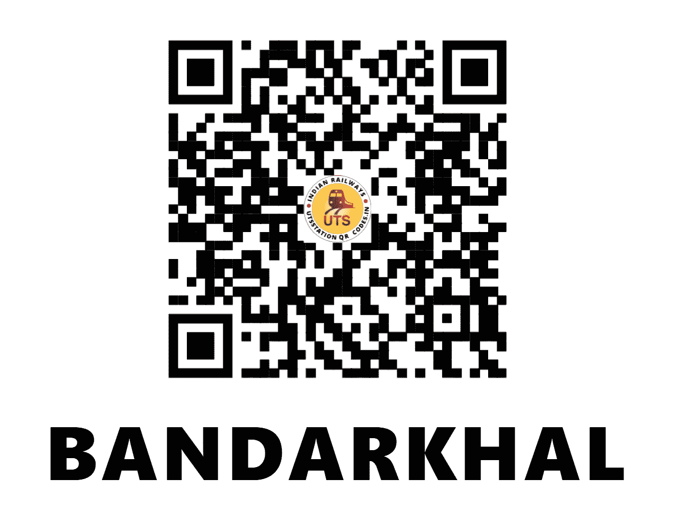 UTS QR Code for BANDARKHAL - BXK - NF (ASSAM)