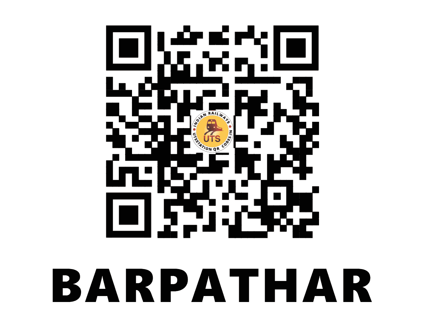 UTS QR Code for BARPATHAR - BXP - NF (ASSAM)