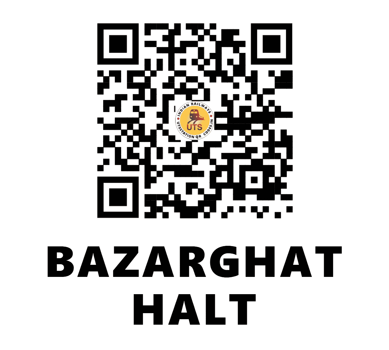 UTS QR Code for BAZARGHAT HALT - BZGT - NF (ASSAM)