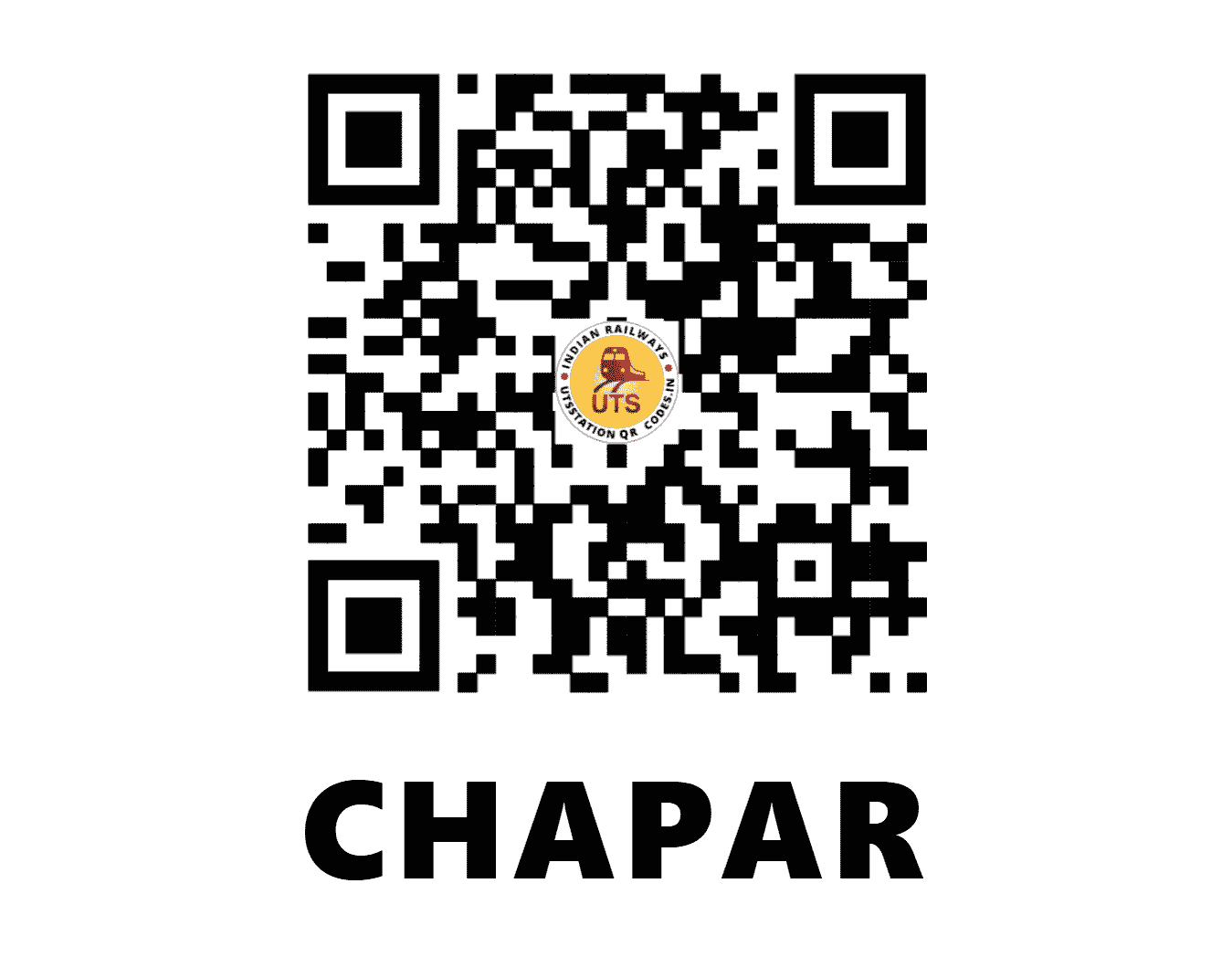 UTS QR Code for CHAPAR - CHAA - NF (ASSAM)