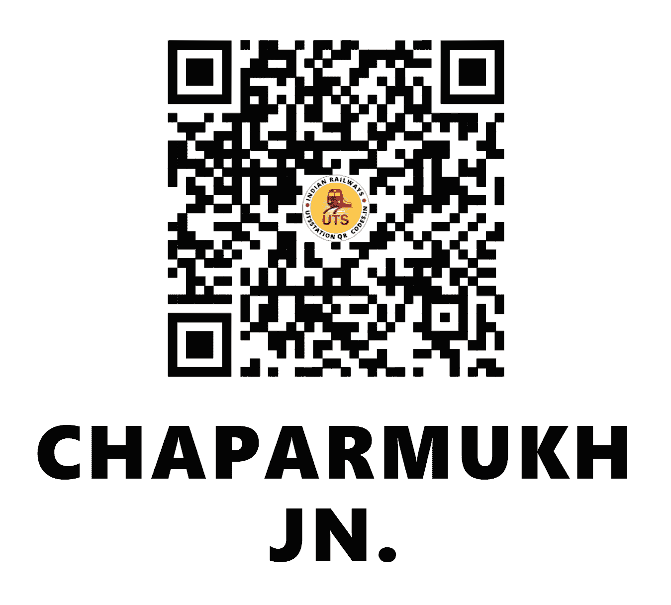 UTS QR Code for CHAPARMUKH JN. - CPK - NF (ASSAM)