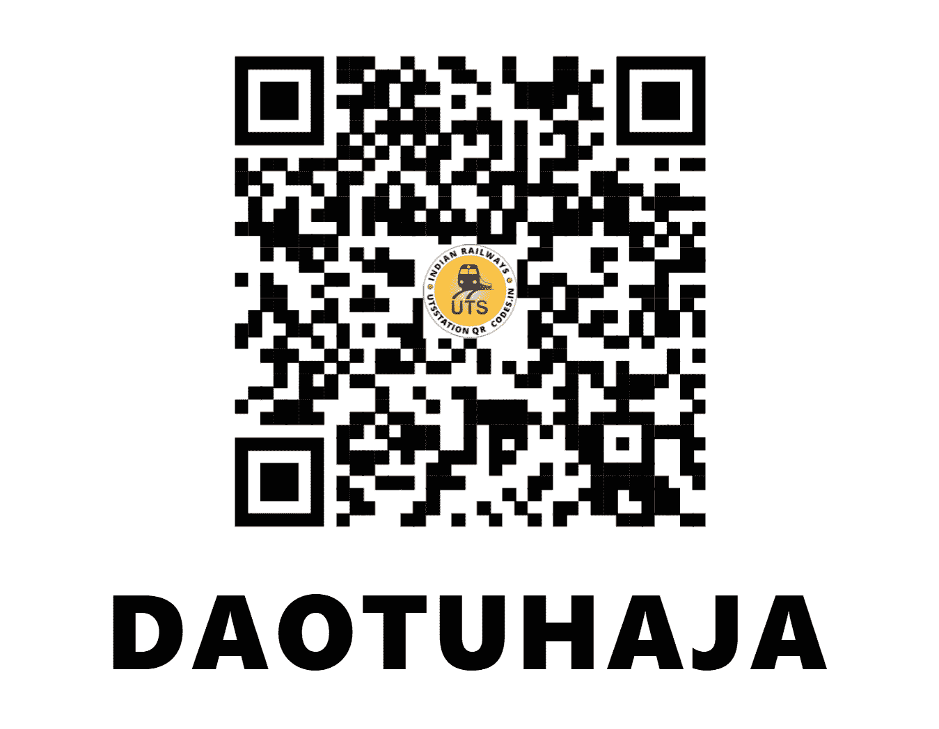 UTS QR Code for DAOTUHAJA - DJA - NF (ASSAM)