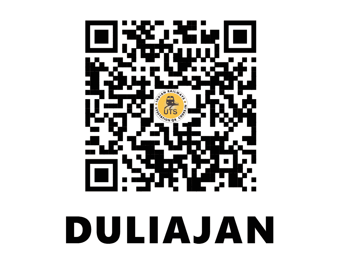 UTS QR Code for DULIAJAN - DJG - NF (ASSAM)