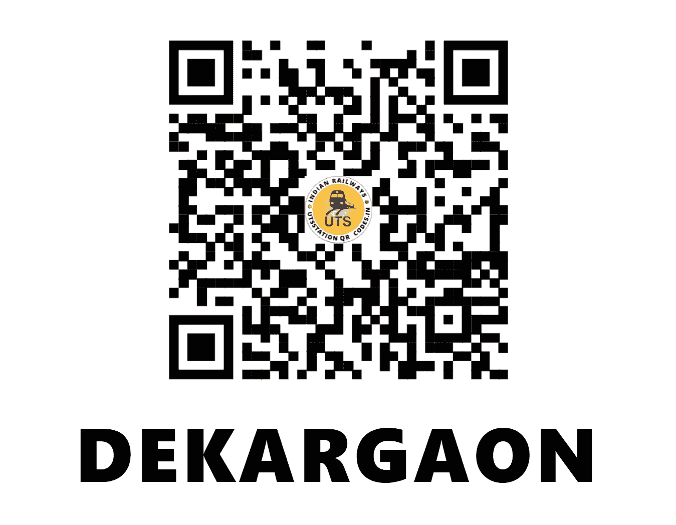 UTS QR Code for DEKARGAON - DKGN - NF (ASSAM)
