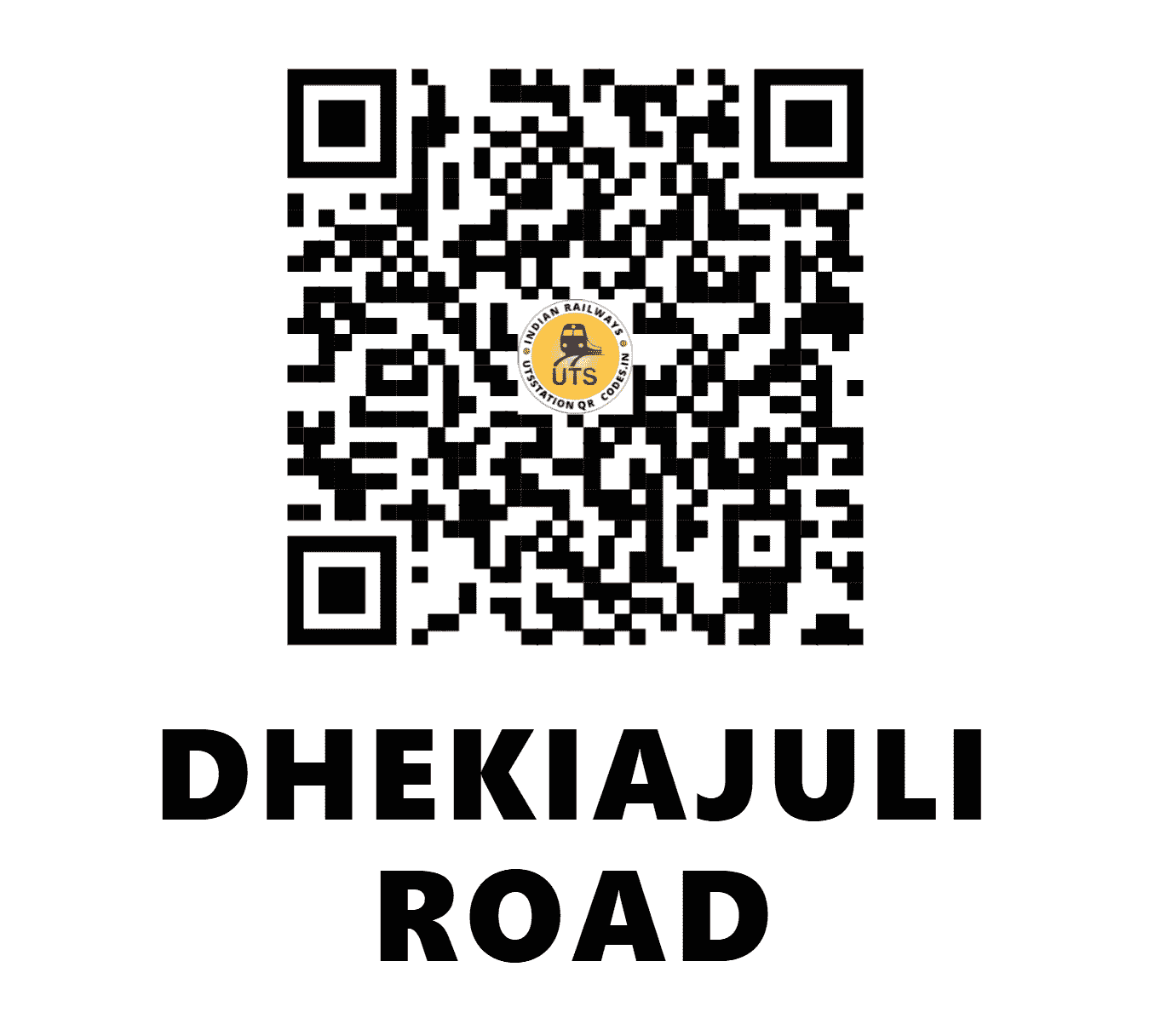 UTS QR Code for DHEKIAJULI ROAD - DKJR - NF (ASSAM)