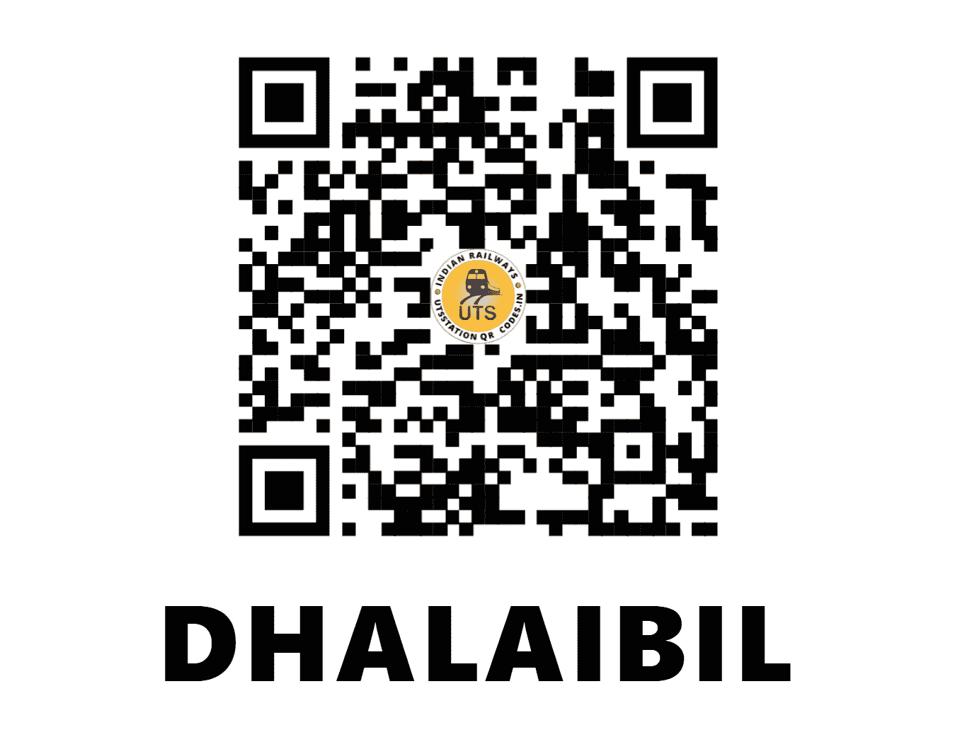 UTS QR Code for DHALAIBIL - DQL - NF (ASSAM)