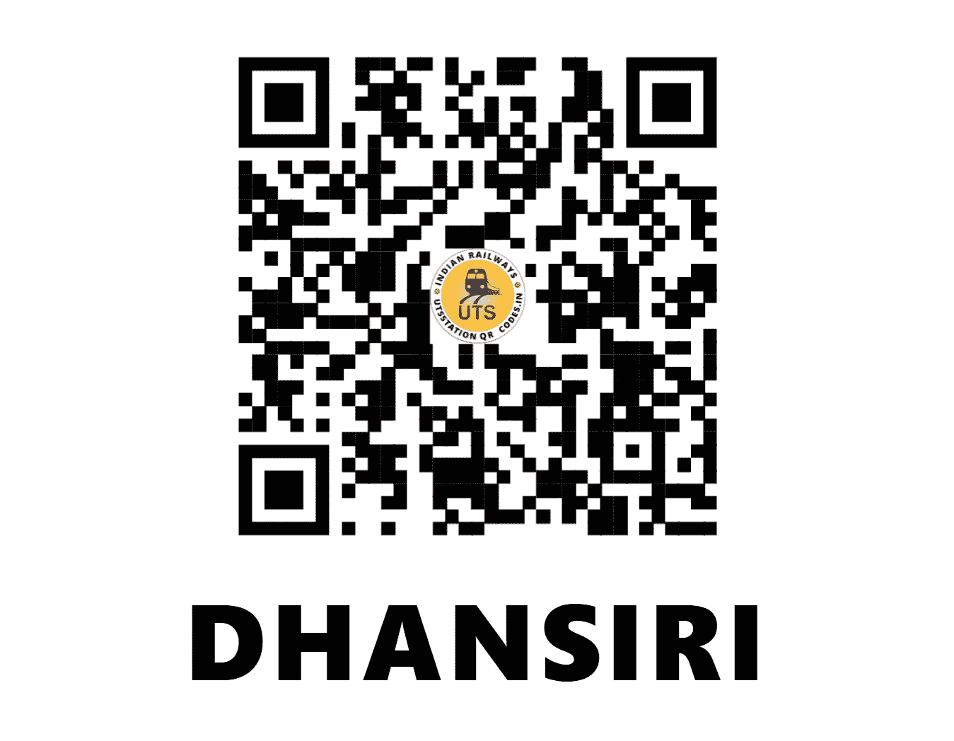 UTS QR Code for DHANSIRI - DSR - NF (ASSAM)