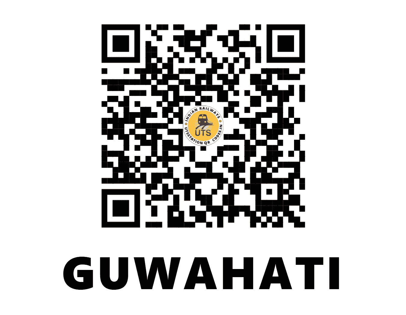 UTS QR Code for GUWAHATI - GHY - NF (ASSAM)