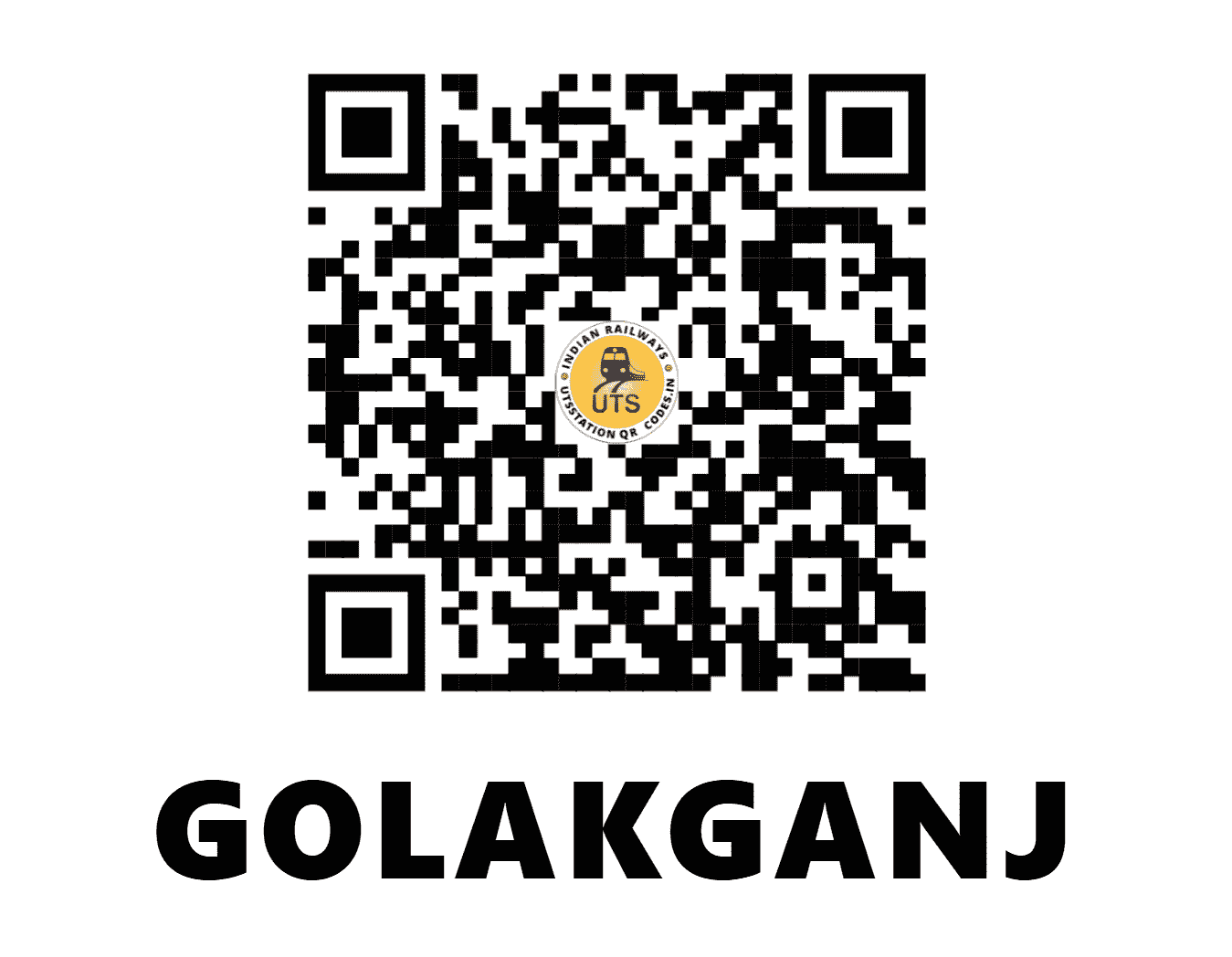 UTS QR Code for GOLAKGANJ - GKJ - NF (ASSAM)