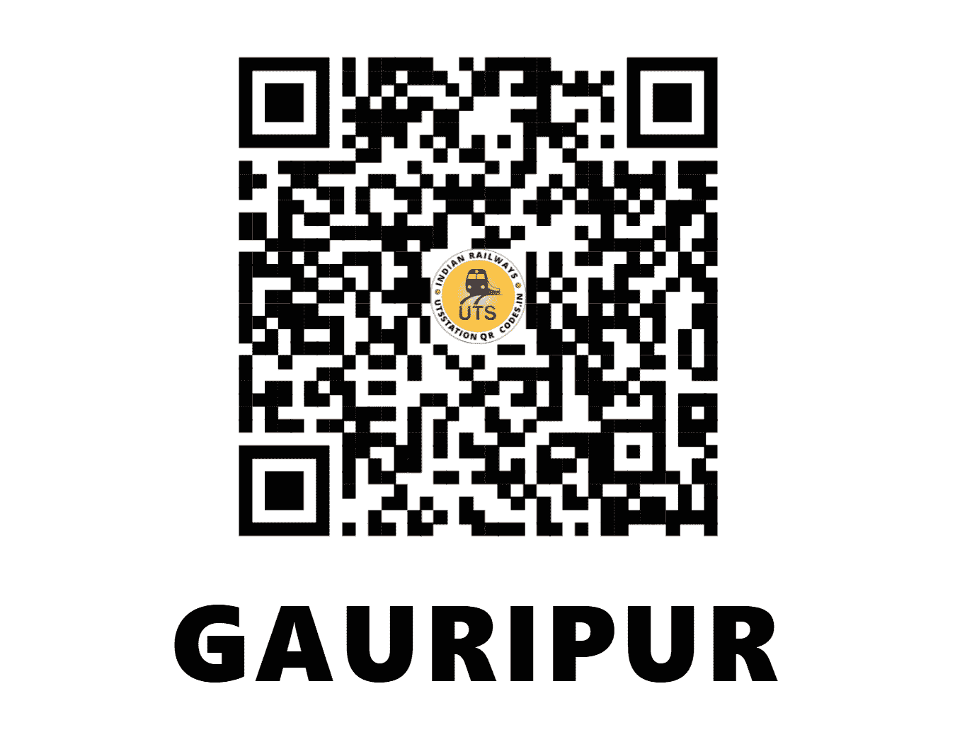UTS QR Code for GAURIPUR - GUP - NF (ASSAM)