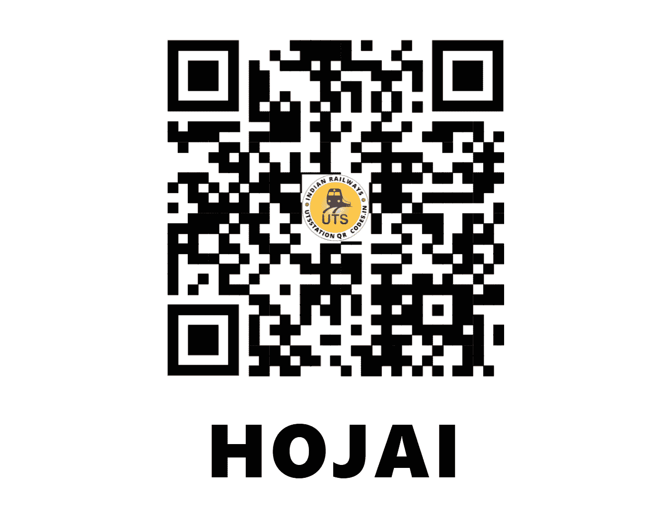 UTS QR Code for HOJAI - HJI - NF (ASSAM)