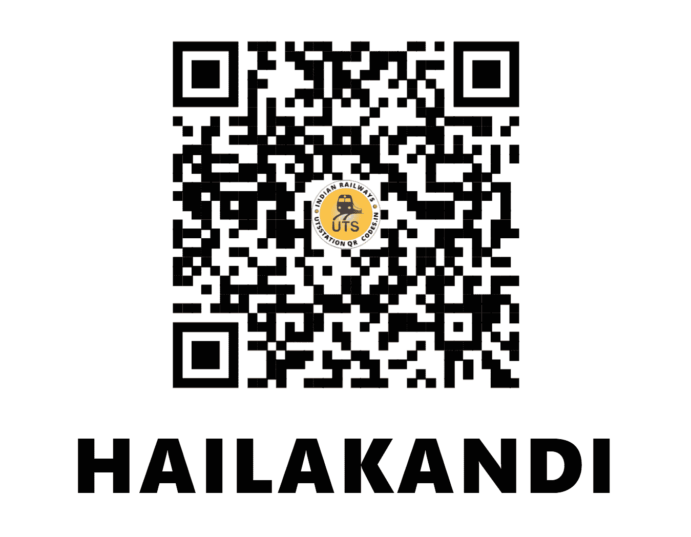 UTS QR Code for HAILAKANDI - HKD - NF (ASSAM)
