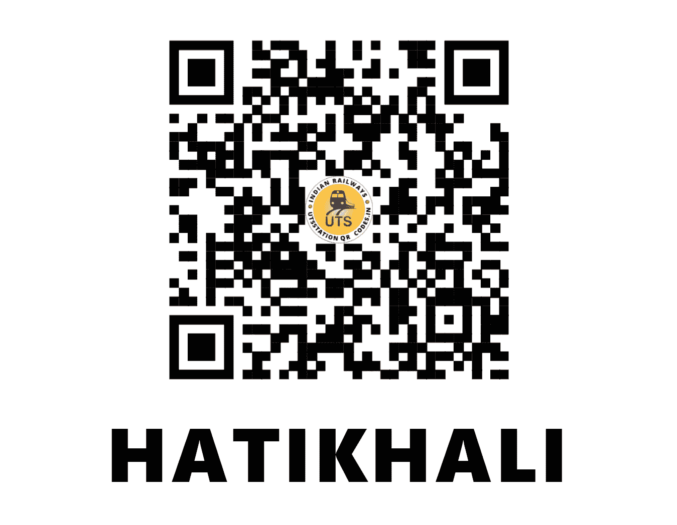 UTS QR Code for HATIKHALI - HTL - NF (ASSAM)