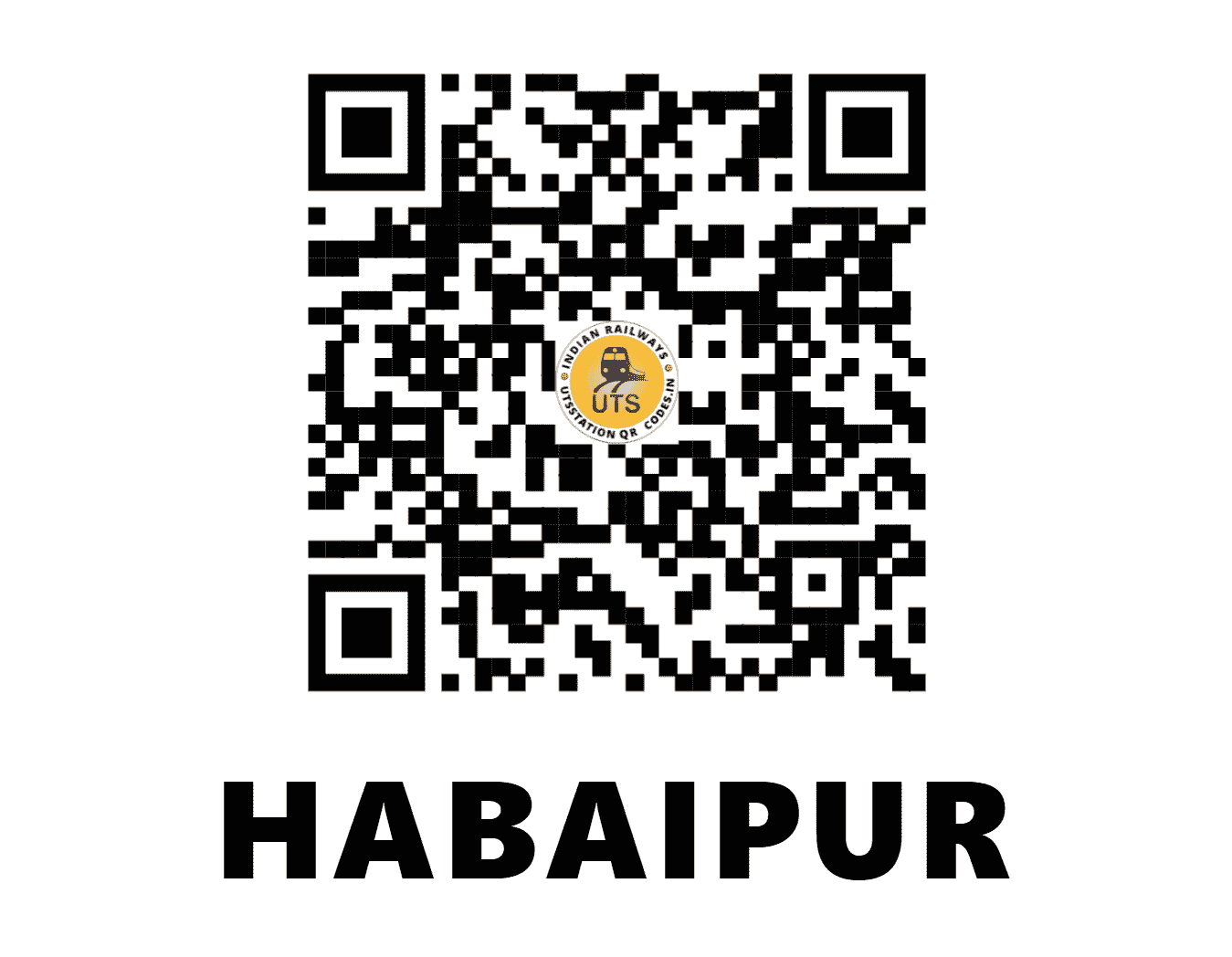 UTS QR Code for HABAIPUR - HWX - NF (ASSAM)